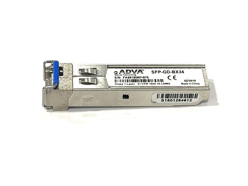 ADVA Optical Networking SFP-GD-BX34 TX:1490nm RX1310nm 20km Single SFP Transceiver *used*