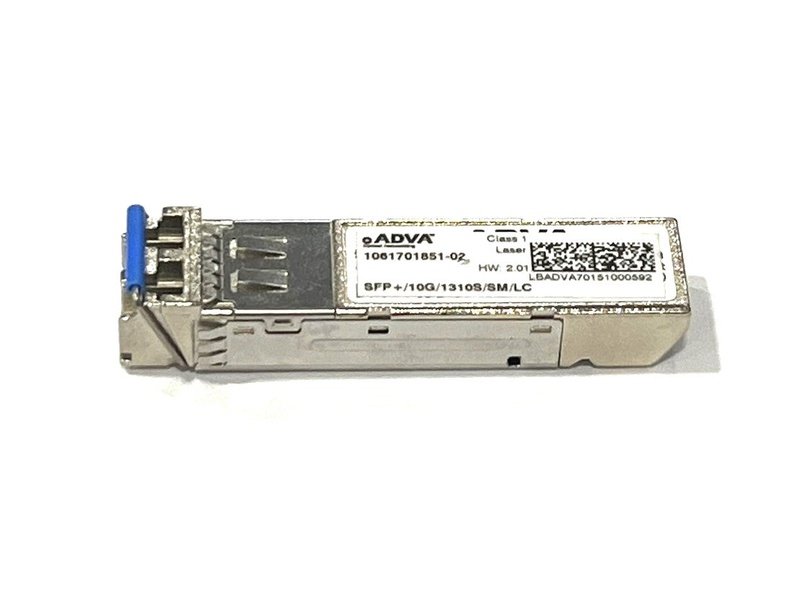 ADVA 1061701851-02 SFP+ 10G 1310s/SM/LC Transceiver Module *used*