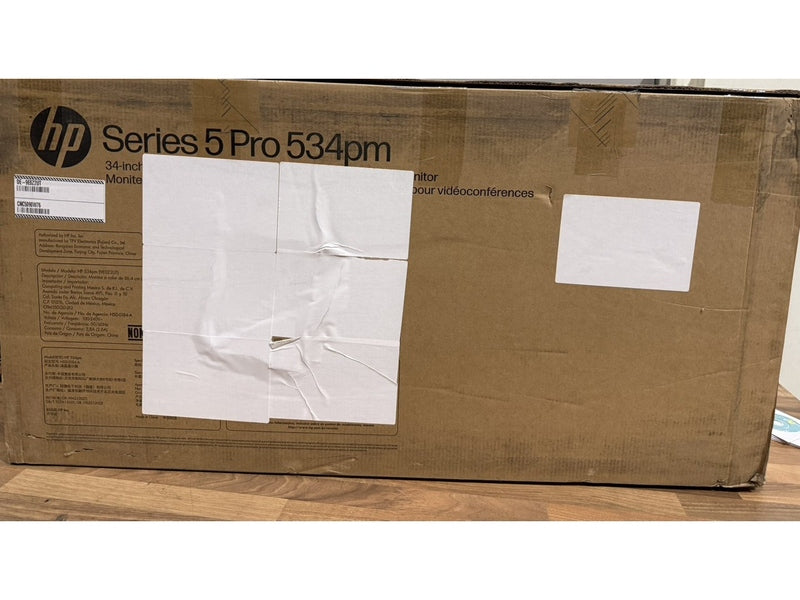 HP Series 5 Pro 34" WQHD Curved 21:9 Monior with Webcam and Built-in Speaker- 534pm OPEN