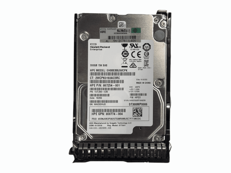 HPE 300GB 12G 15K RPM 2.5" SAS Enterprise Hard Drive 867254-001