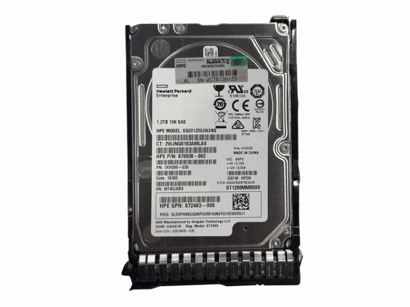 HPE 1.2TB 12G 10K RPM 2.5" SAS DS Enterprise Hard Drive 876938-002