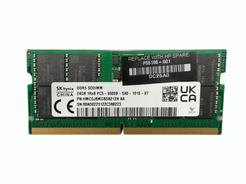 HP SK hynix 24GB DDR5 5600MHz SODIMM, Laptop Memory with 3 Year Warranty * OPEN BOX Brand New