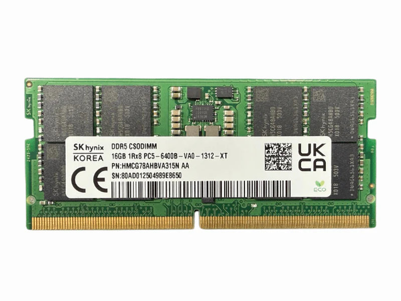 SK Hynix 16GB DDR5 6400MHz CSODIMM Laptop Memory with 3 Year Warranty * OPEN BOX Brand New