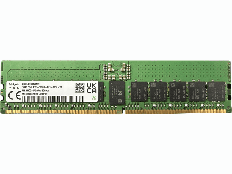 SK hynix 32GB DDR5 5600MHz EC8 Registered ECC RDIMM Memory for servers