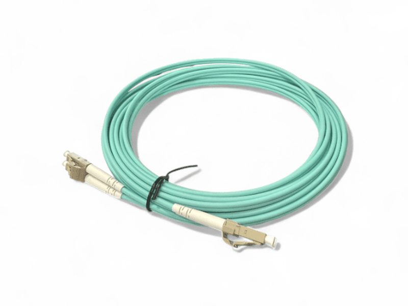 10M LC-LC OM4 3.0mm 50/125 Multimode Fibre Patch - Aqua