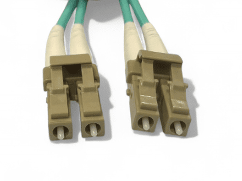 10M LC-LC OM4 3.0mm 50/125 Multimode Fibre Patch - Aqua