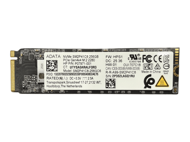 HP 256GB Gen4x4 M.2 2280 NVMe PCIe SSD New - Never Used P07971-001