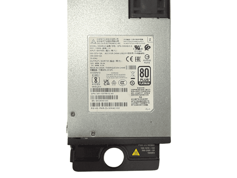 Cisco Catalyst C9200L-48P-4G-E V02 48-Port 740W PoE+ Switch w/ + 2x C9200-STACK V01 & 1x PWR-C5-1KWAC V02 1000W AC PSU -Used with 3 Months Warrnaty.