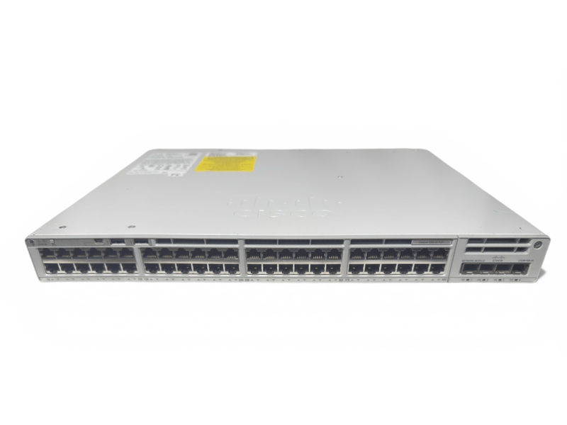 Cisco Catalyst C9200-48P-E V07/V01 48-Port 740W PoE+ Switch w/ + 2x C9200-STACK V01 & 1x PWR-C5-1KWAC V02 1000W AC PSU -Used with 3 Months Warrnaty.