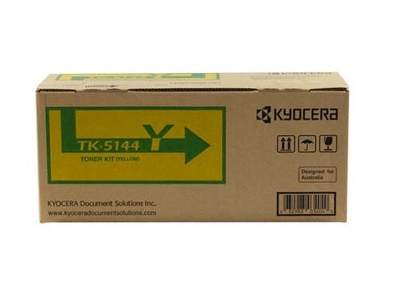 Kyocera Toner Kit TK-5144Y Yellow For EcoSys P6130CDN/M6030CDN/M6530CDN