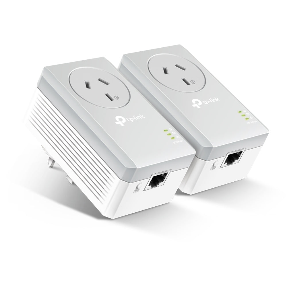 TP-Link TL-PA4010P KIT AV600 Powerline Adapter with AC Pass Through Starter Kit