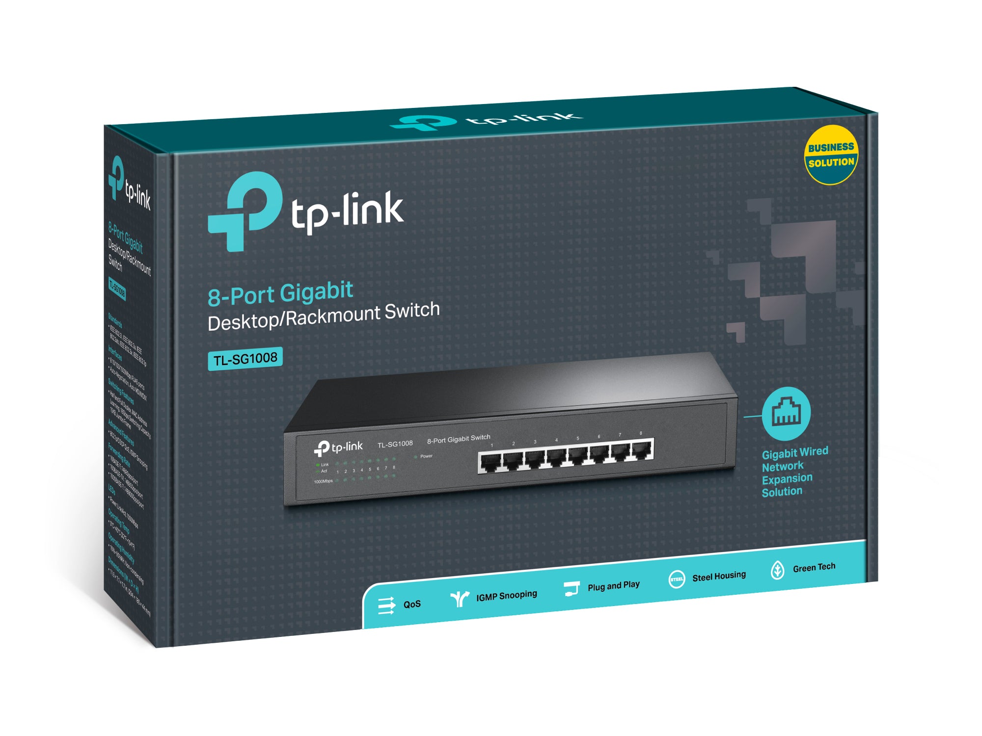 TP-Link TL-SG1008 8-Port Gigabit Desktop/Rackmount Switch