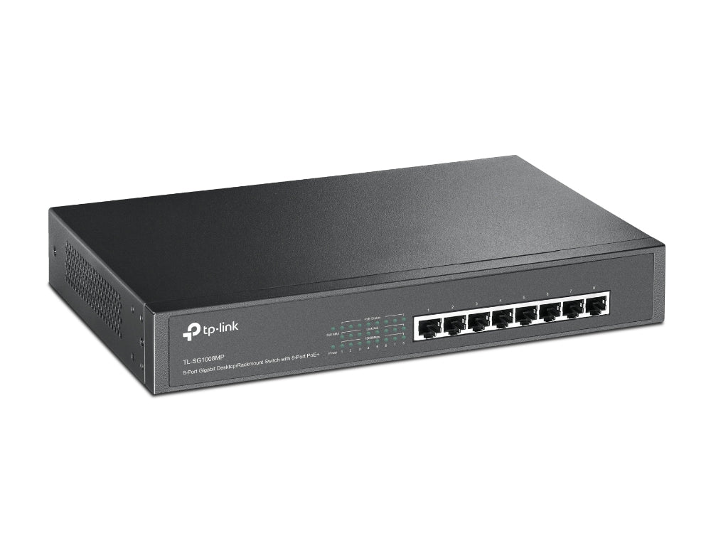 TP-Link TL-SG1008MP 8-Port PoE+ 153W Gigabit Desktop/Rackmount Switch