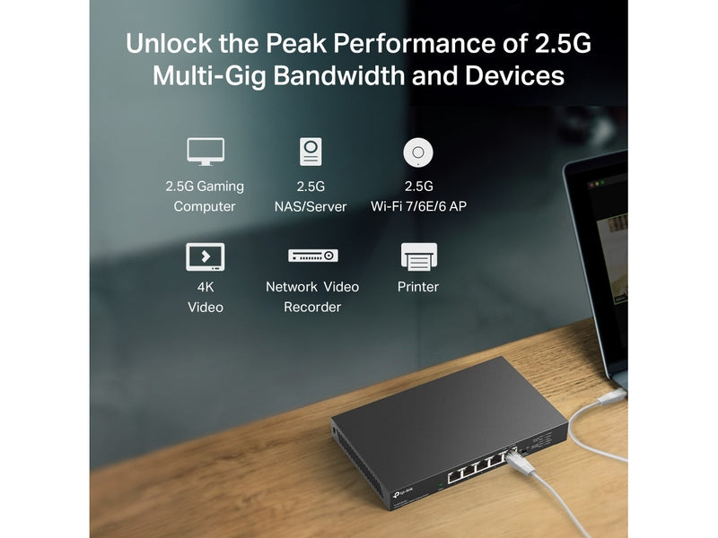 TP-Link TL-SG105-M2 5-Port 2.5G Desktop Switch