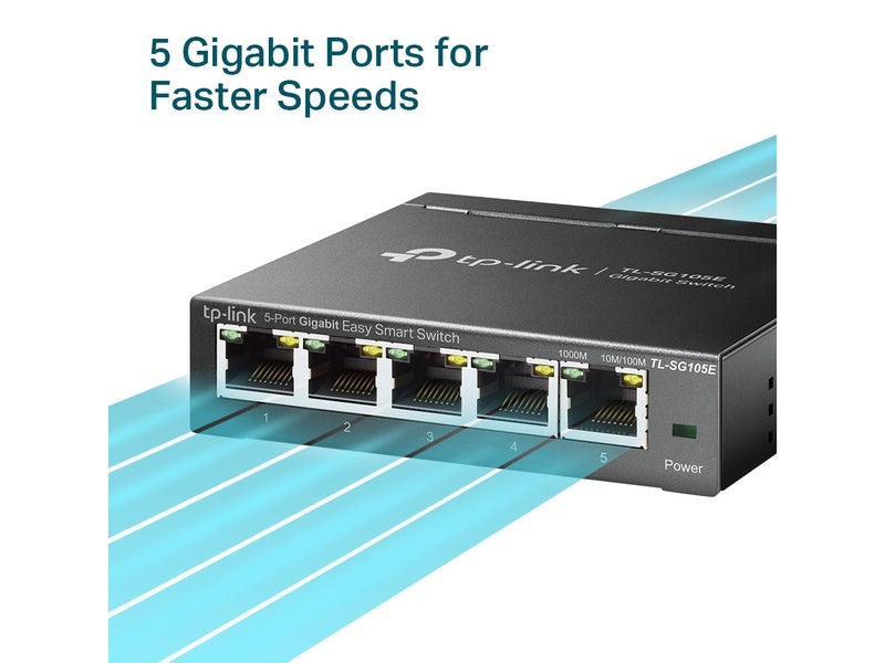 TP-Link TL-SG105E 5-Port Gigabit Easy Smart Switch