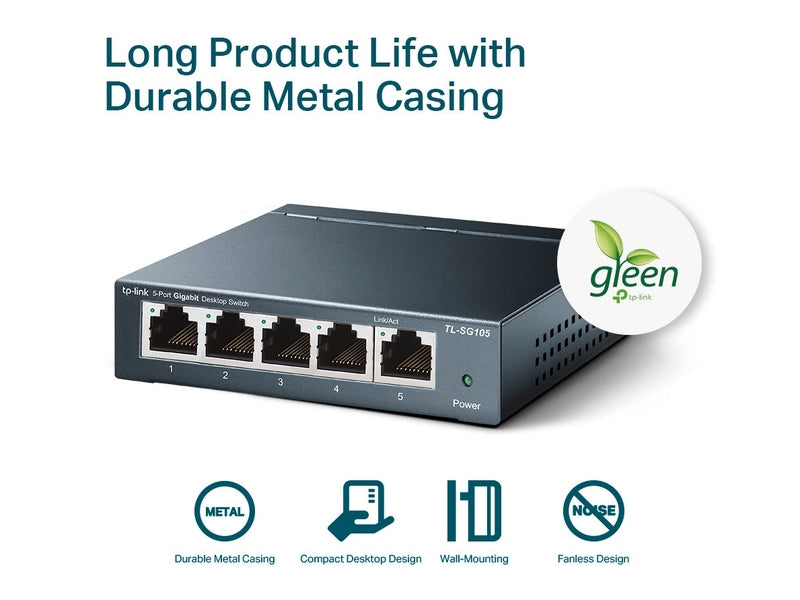 TP-Link TL-SG105 5-Port Gigabit Desktop Switch