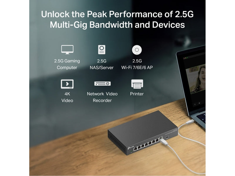 TP-Link TL-SG108-M2 8-Port 2.5G Desktop Switch
