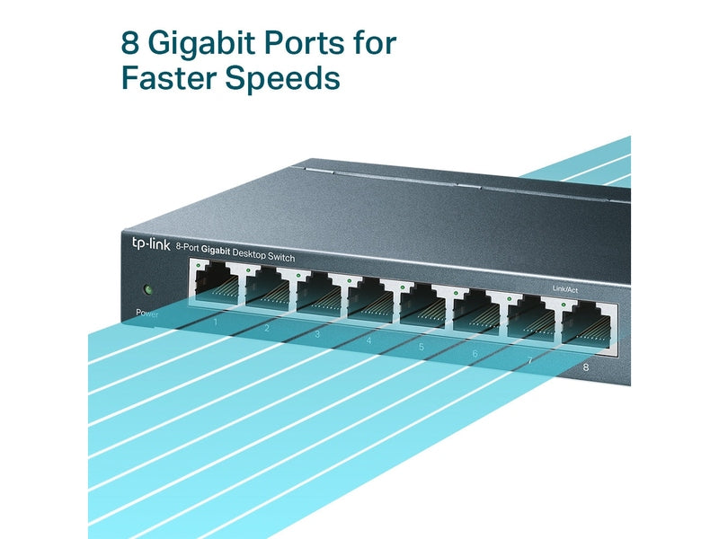 TP-Link TL-SG108 8-Port Gigabit Desktop Switch