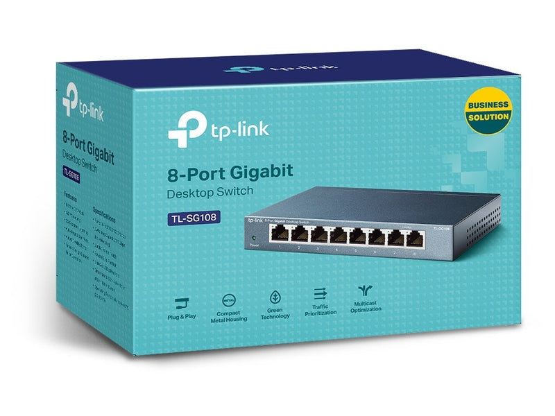 TP-Link TL-SG108 8-Port Gigabit Desktop Switch