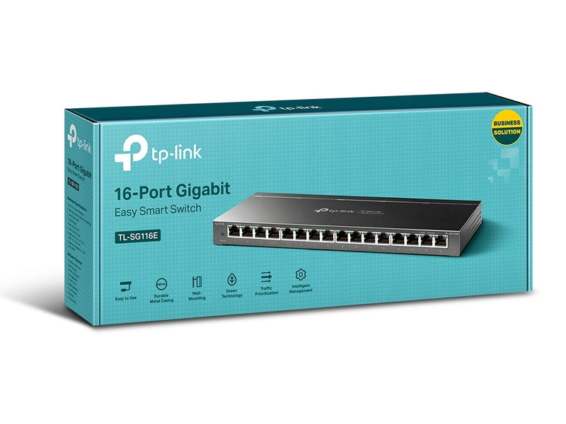TP-Link TL-SG116E 16-Port Gigabit Easy Smart Switch