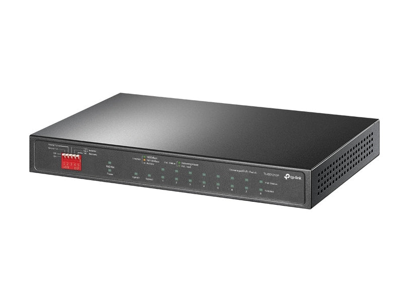 TP-Link TL-SG1210P 8-Port PoE+ 63W Gigabit Desktop Switch with 1-Port RJ45 and 1 SFP Slots
