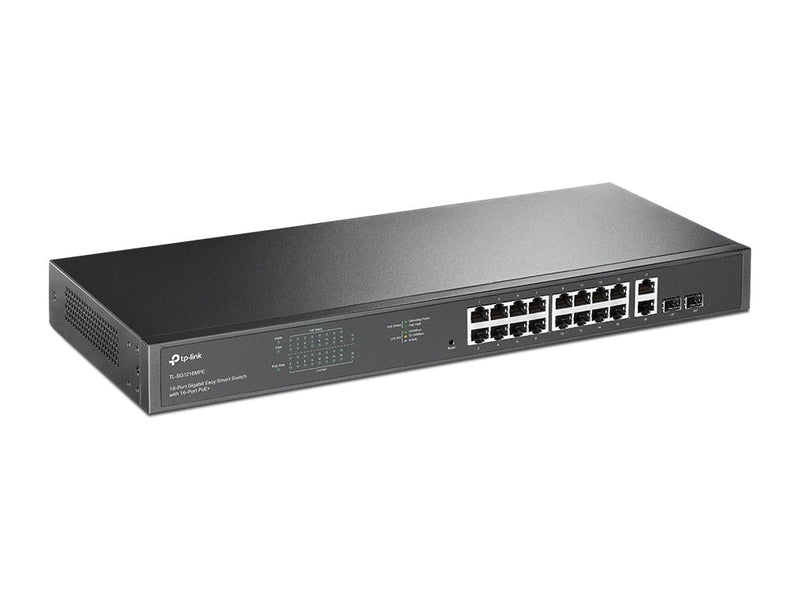 TP-Link TL-SG1218MPE 16-Port PoE+ 250W Gigabit Easy Smart Switch with 2 SFP Slots