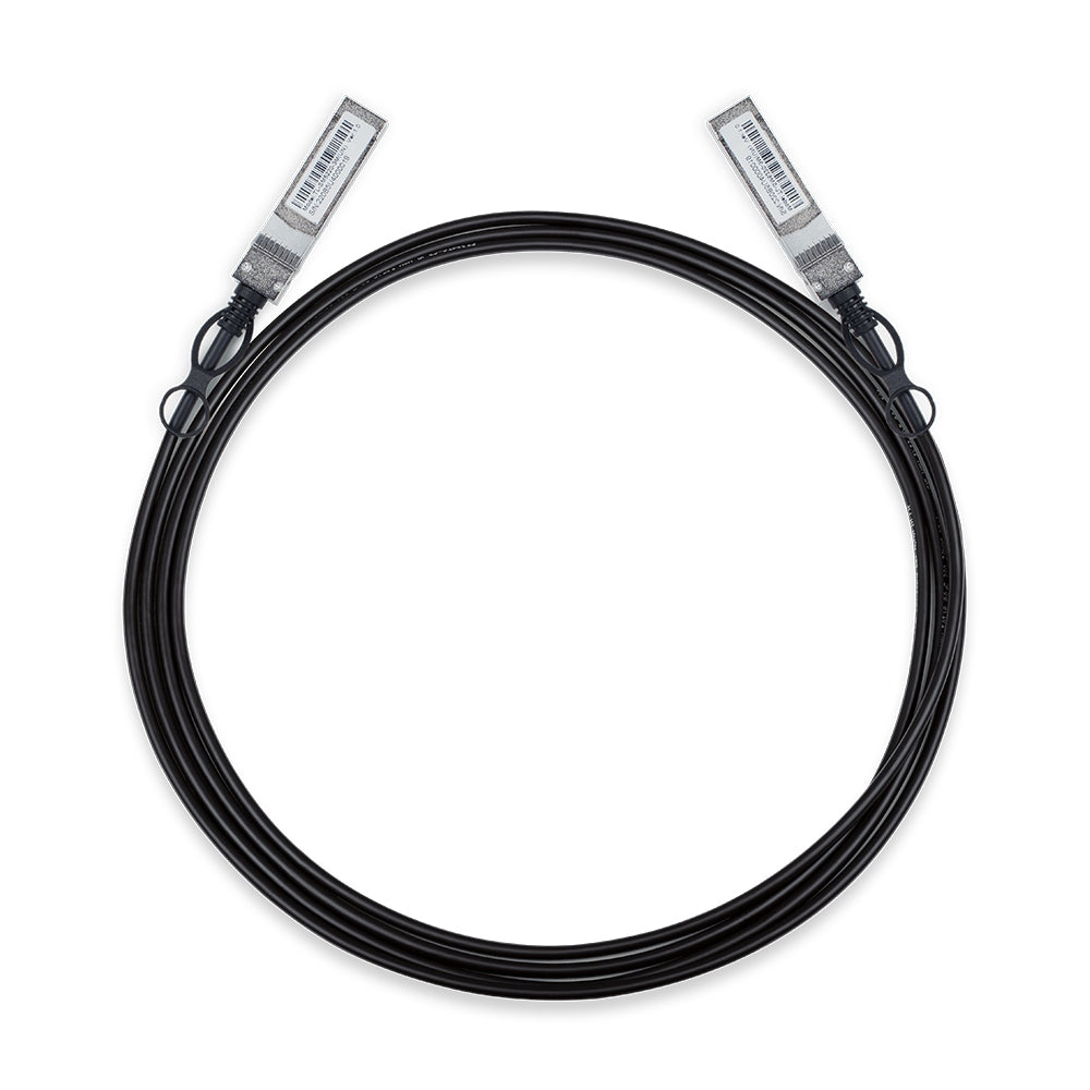 TP-Link SM5220-3M 3 Meter 10G SFP+ Direct Attach Cable, Drives 10 Gigabit Ethernet, 10G SFP+ Connector on Both Sides Replaces TXC432-CU3M