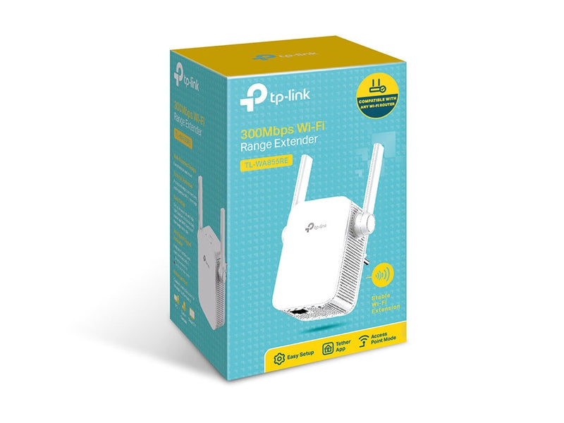TP-Link TL-WA855RE 300MBPS Universal Wall Plug Wi-FI Range Extender ANT 2