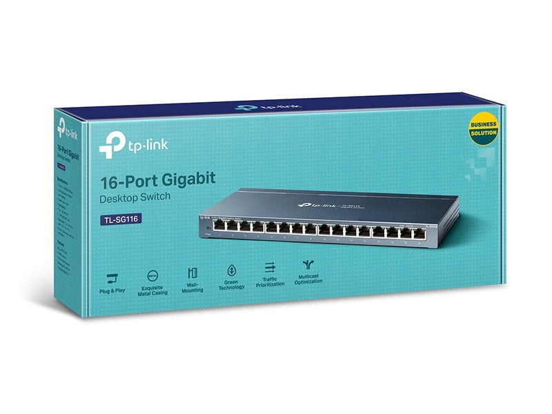 TP-Link TL-SG116 16-Port Gigabit Desktop Switch