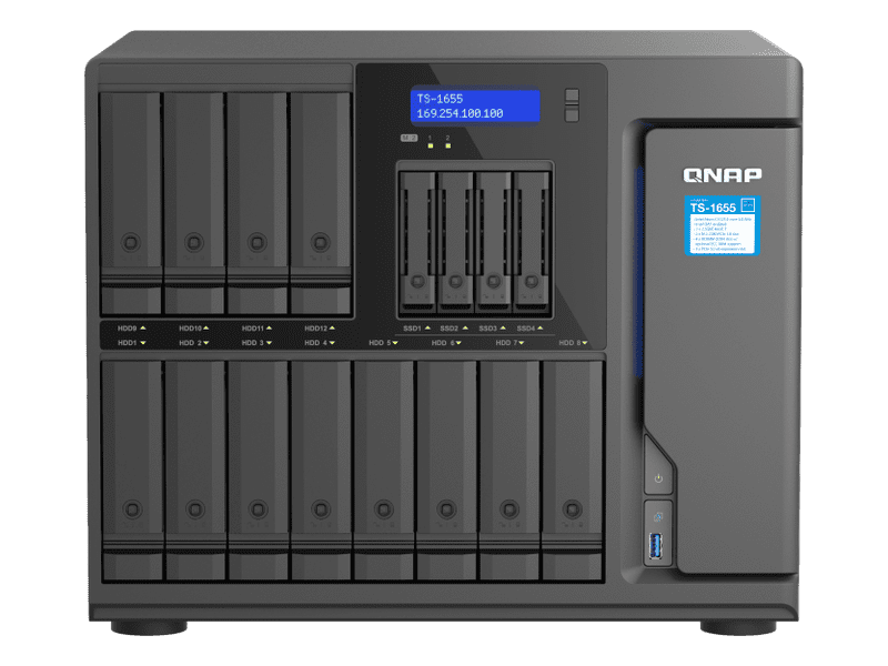 QNAP 16-Bay Intel Atom C5125 NAS Diskless