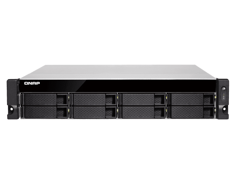 QNAP 8-Bay NAS TS-877XU-RP-3600-8G + Seagate Exos HDD 64TB 8 x 8TB + Rail Kit Bundle