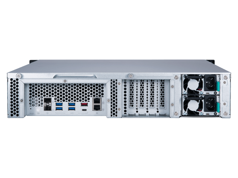 QNAP 8-Bay NAS TS-877XU-RP-3600-8G + Seagate Exos HDD 80TB 8 x 10TB + Rail Kit Bundle