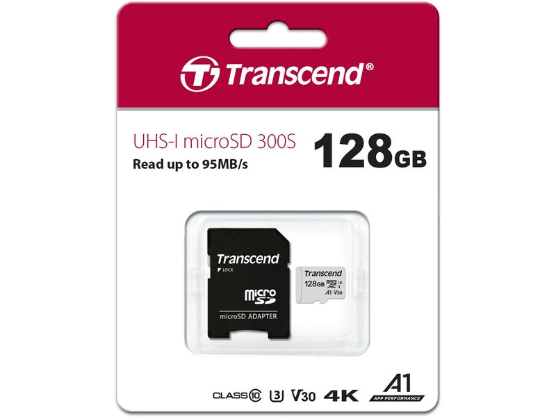 Transcend 128 GB Class 10/UHS-I (U3) microSDXC PC LAN