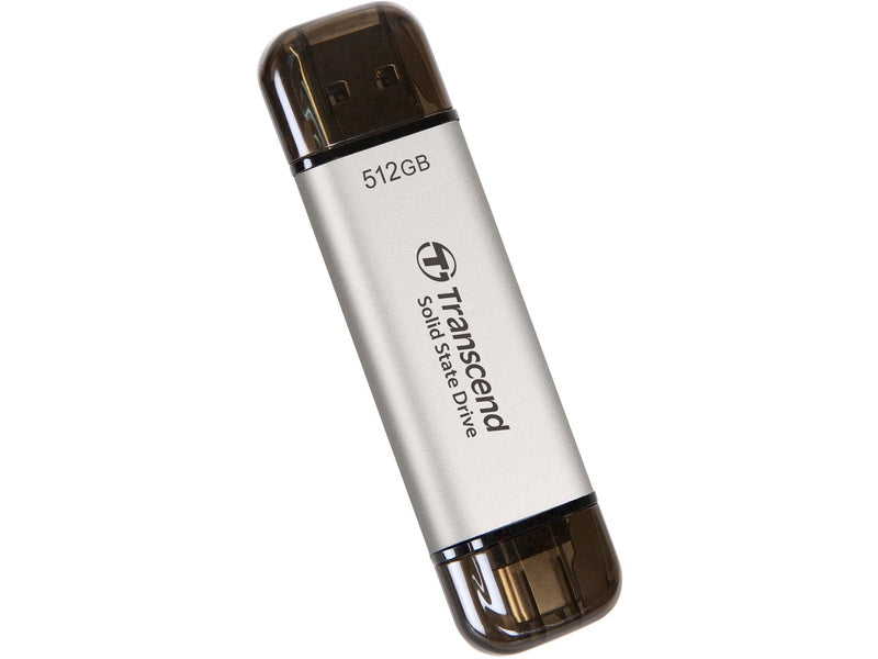 Transcend ESD310 512 GB Solid State Drive External Silver