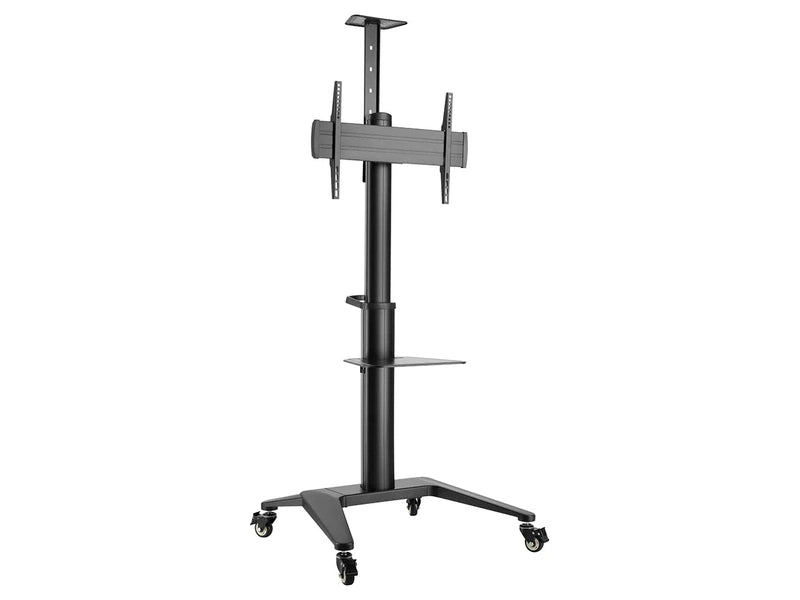 Brateck TTV12-46TW-B Ultra-Modern Aluminum TV Trolley Cart