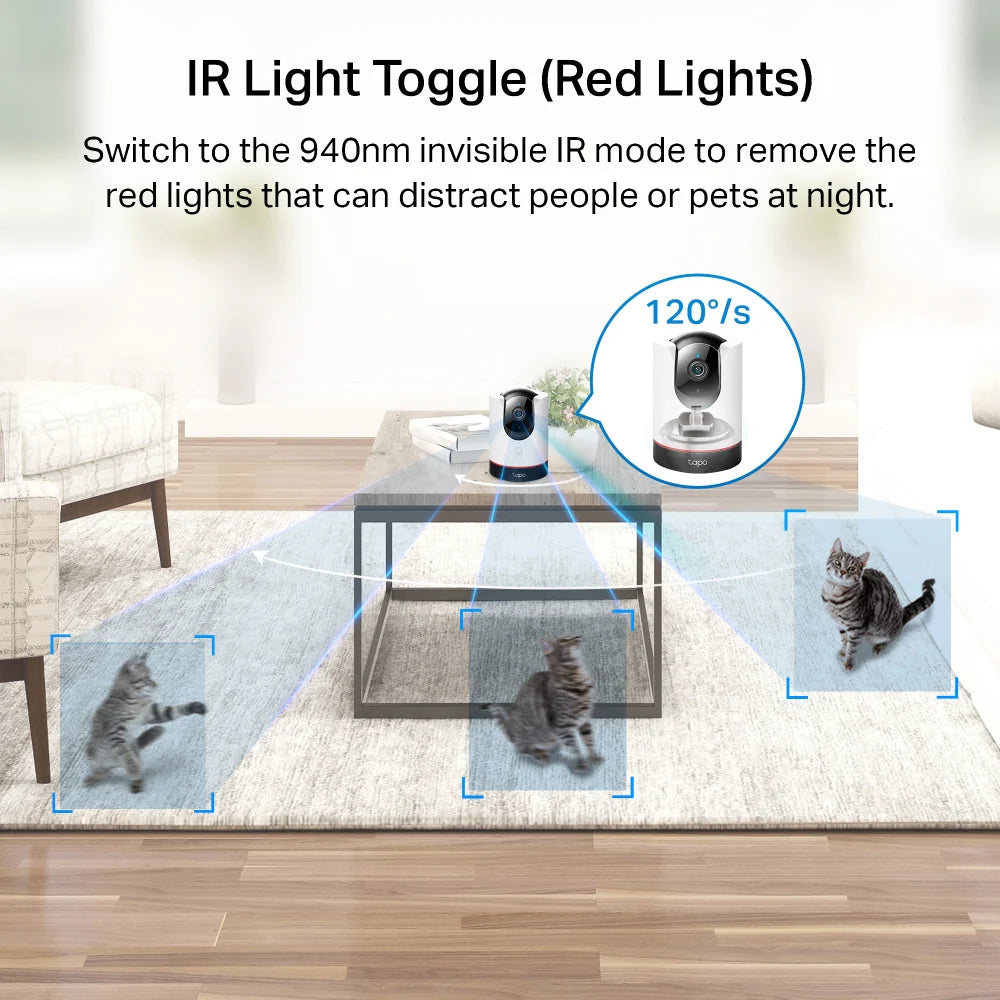 TP-Link Tapo C225 Pan/Tilt AI Home Security Wi-Fi Camera