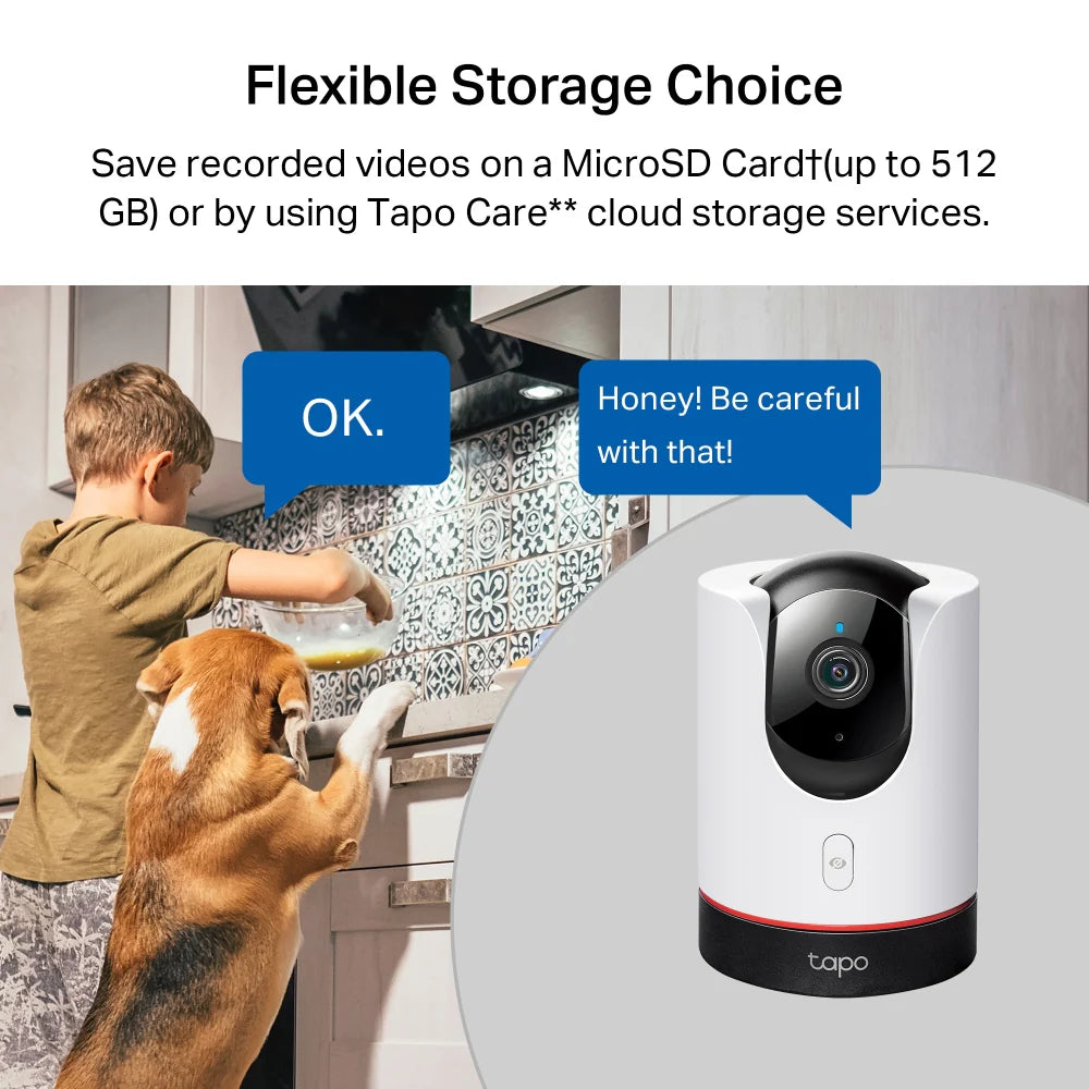 TP-Link Tapo C225 Pan/Tilt AI Home Security Wi-Fi Camera