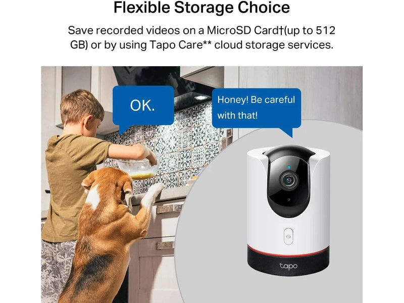 TP-Link Tapo C225 Pan/Tilt AI Home Security Wi-Fi Camera