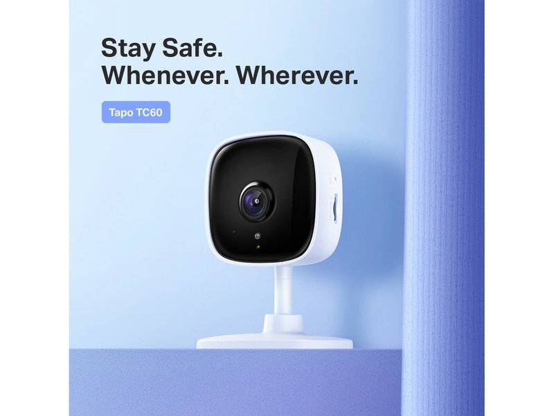 TP-Link TC60 Home Security Wi-Fi Camera, 1080P Full HD,Two-Way Audio,Sound and Light Alarm,Motion Detect