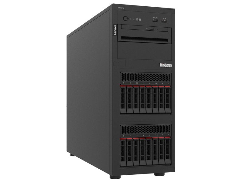 Lenovo ThinkSystem ST250 V2 Xeon E-2324G 4-Core 3.1GHz 16GB 550W Tower Server