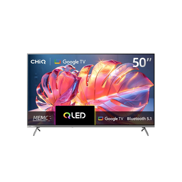 CHiQ U50QM10 50" QM10 4K UHD 330nit QLED Smart Google TV, HDR10/HLG, Dolby Vision/Atmos/DAP/DBX, 200x200 VESA 3 Year Warranty