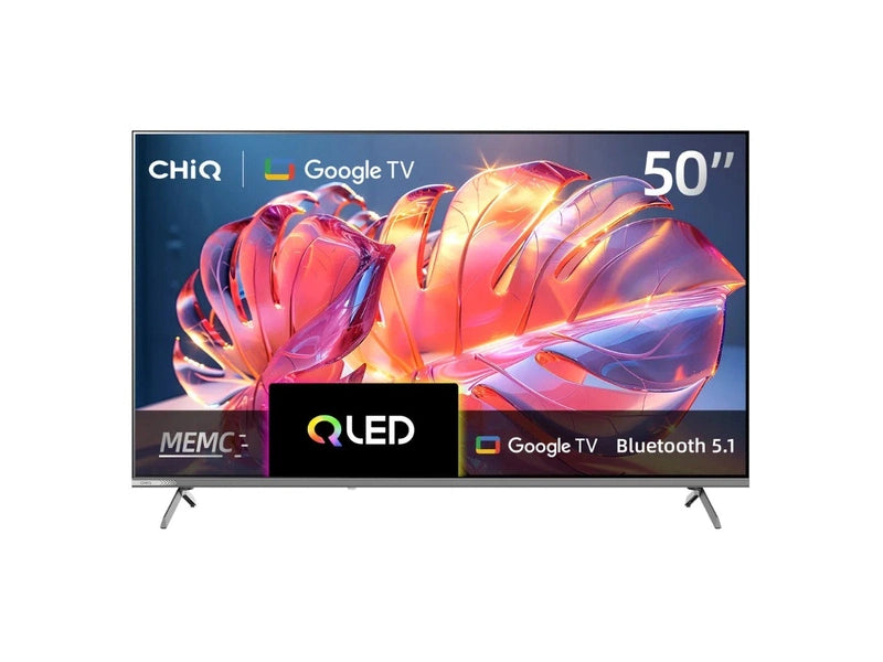 CHiQ U50QM10 50" QM10 4K UHD 330nit QLED Smart Google TV, HDR10/HLG, Dolby Vision/Atmos/DAP/DBX, 200x200 VESA 3 Year Warranty