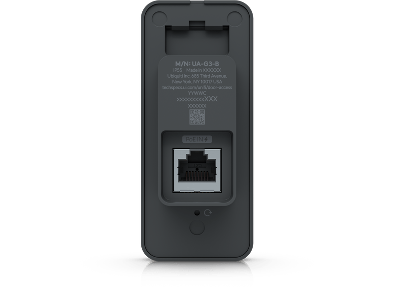 Ubiquiti G3 Reader, Black, Compact Third-generation Access Reader With Apple Touch Pass Support, Power Via POE, Outdoor IP55