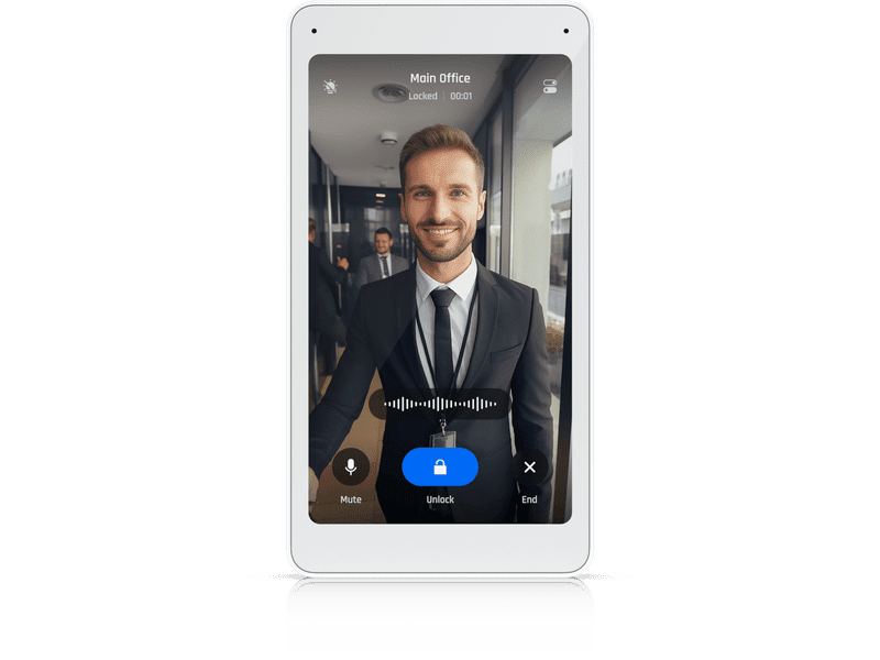 Ubiquiti Intercom Viewer, Display Pair With Access Intercom For Visitor Screening & Remote Access Control