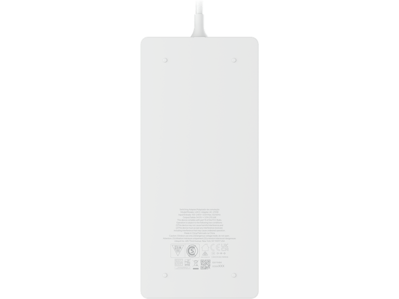 Ubiquiti AC Power Adapter 210W, Delivers At 54V DC for A PoE Switch