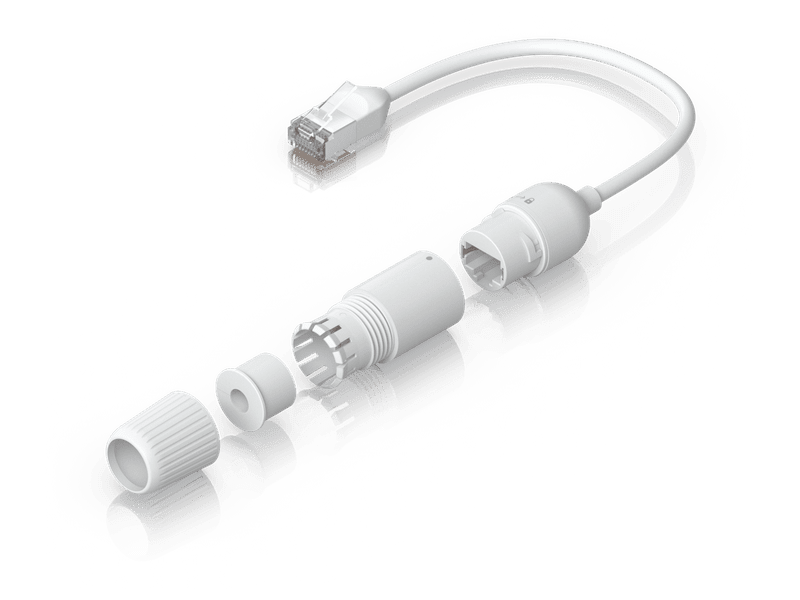 Ubiquiti Easy Cable 2-Pack Shielded Ultra-thin Extension Cable Waterproof Cap