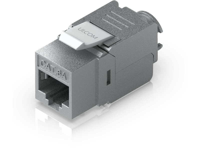 Ubiquiti Cat6A Toolless Keystone Jack, 12-Pack, For Terminating Cat6A Ethernet Jack Without The Use Of Punch-down/ Crimping Tool