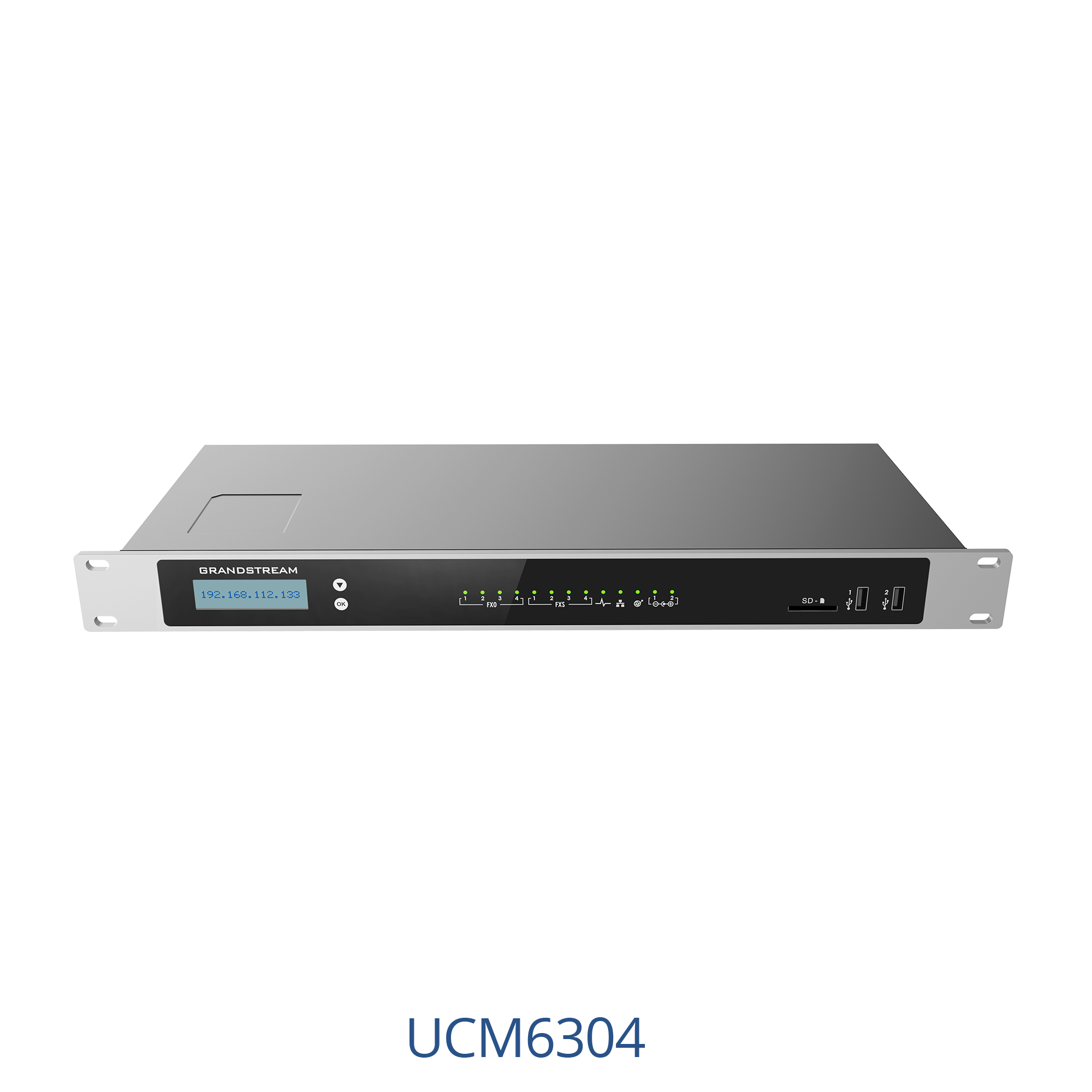 Grandstream UCM6304 4 FXO 4 FXS 2500 Users, Unified Communication & Collaboration Solution