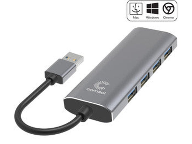 Comsol USB-A to 4 Port USB-A 3.0 Hub