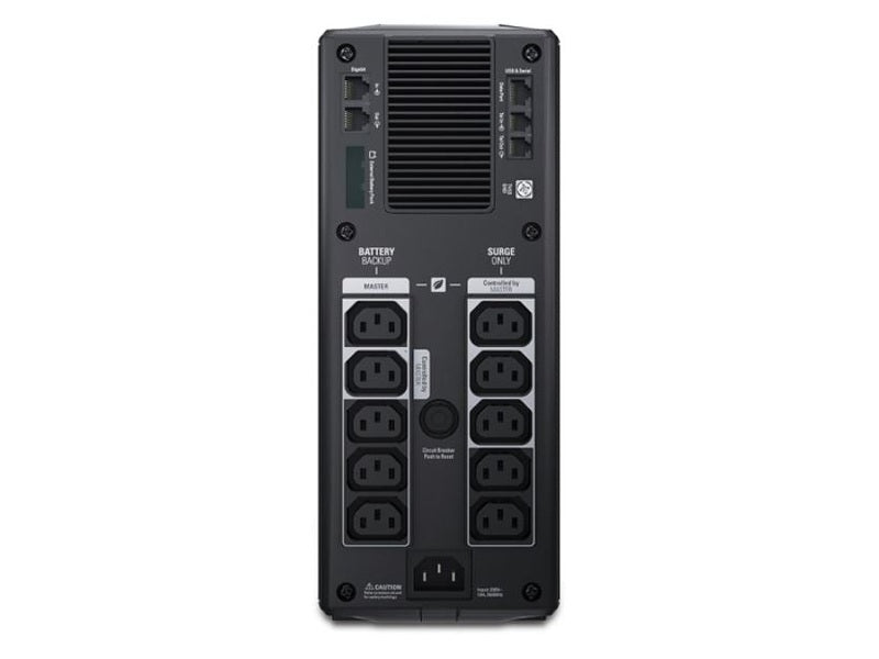 APC Back-UPS Pro 1500VA/865W Line Interactive UPS, Tower, 230V/10A Input